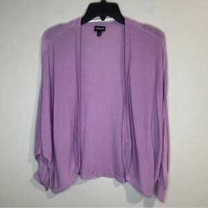 Torrid Purple Open-Front Cardigan Lightweight Sweater